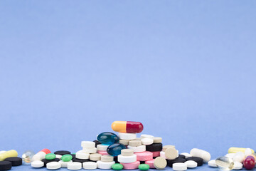 Obraz na płótnie Canvas Medicines, pills to improve the quality of life