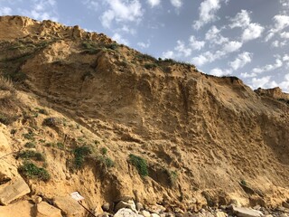 cliffs along the Mediterranean coast Israel Netanya
