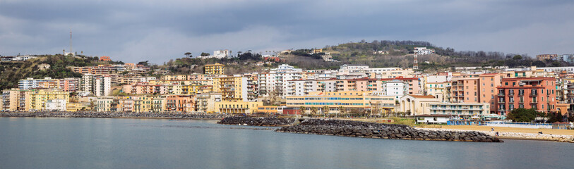 Napoli (Italy) - View of Bagnoli, in the west part of Napoli, ex area of ​​the Italsider...