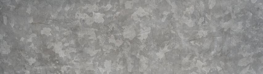 Galvanized sheet texture - Zinc wall , plate surface background pattern banner panorama with scratches