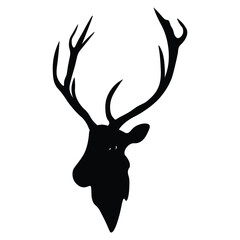 Naklejka premium deer silhouette vector, logos, icon and symbol