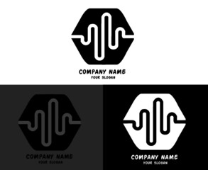 Obraz premium Logo Audio Spectrum