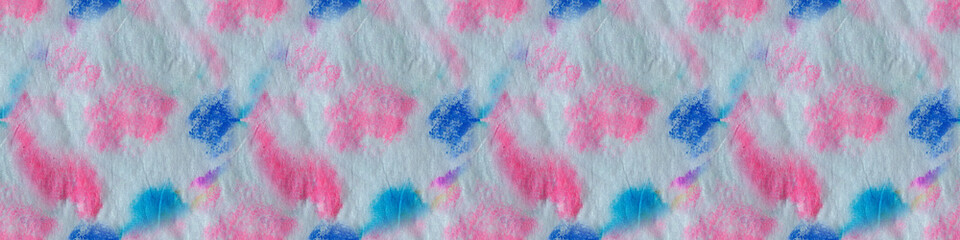 Seamless colorful banner with dirty art pattern