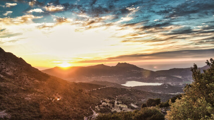 couché de soleil en corse