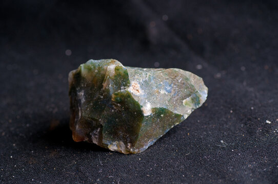 moss agate uncut crystal
