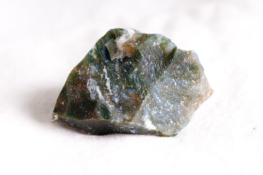 moss agate uncut crystal