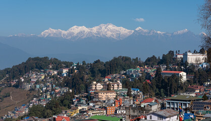 view of the Kanchanganjha from Darjeeling.