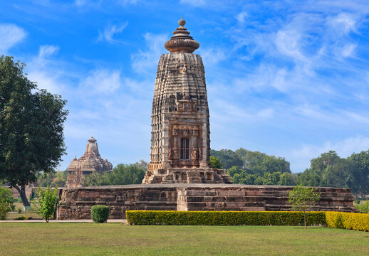 Parvati Temple, dedicated to the goddess Parvati, consort of Shiva in Khajuraho, Madhya Pradesh, India