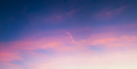 Beautiful sunset sky on twilight time background.