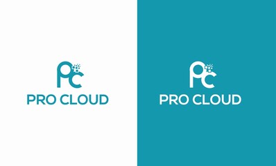 ProCloud minimalist logo for cloud based service