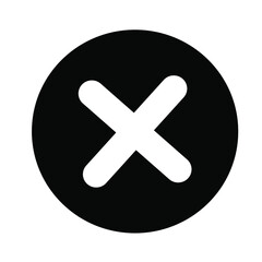 Obraz premium Close button vector illustration