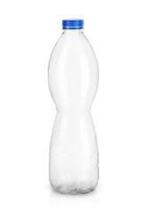 a large plastic juice bottle