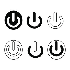 Shut down icon,button vector illustration