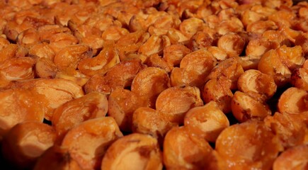 Harvesting apricots for winter at home in the summer