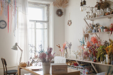 Florist home workshop interior