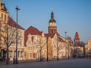 Häuser am Altmarkt in Cottbus