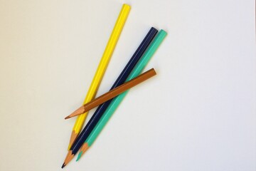 pencils on a table