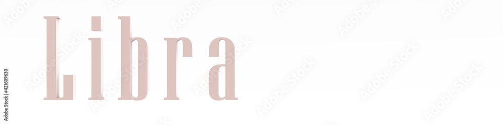 Poster 3d color word 