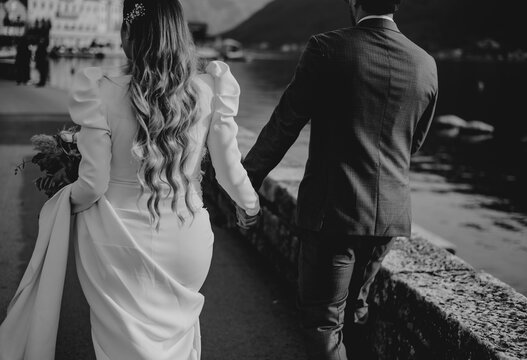 romantic wedding in perast montenegro  pregnant baby expecting