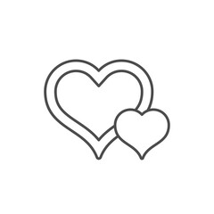 Love line icon and romance concept