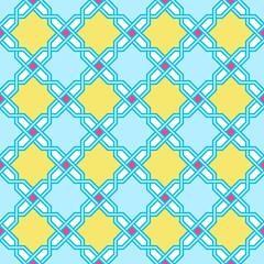 Tangled Lattice Pattern inspired by traditional arabic geometry