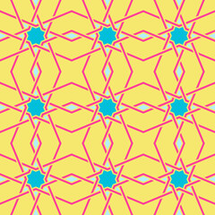 Tangled Lattice Pattern inspired by traditional arabic geometry