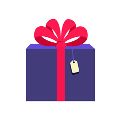 Gift boxes, presents isolated on white. Colorful wrapped. Sale, shopping concept. Collection for Birthday. For Vector Cartoon flat design