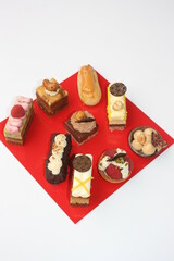 Patisserie. Törtchenauswahl.