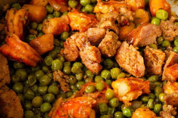  shrimp/peas/kielbasa