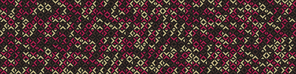 Abstract Geometric Pattern generative computational art illustration