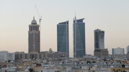 Skyline of Riyadh, Saudi Arabia, view from central Olaya district