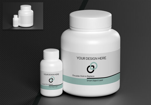 Mock Up of a Pill Container
