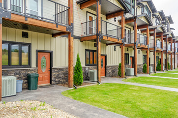 Modern Apartment Buildings in Vancouver, British Columbia, Canada.