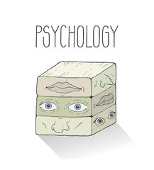Original psychology illustration