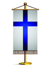 Flag of Finland, Vector illustration