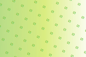 Simple multicolored curves on a green gradient - Digital pattern background