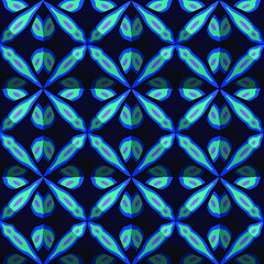  Geometric vector pattern with triangular elements. Seamless abstract ornament for wallpapers and backgrounds. 