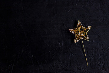 Magic wand casting stick with star