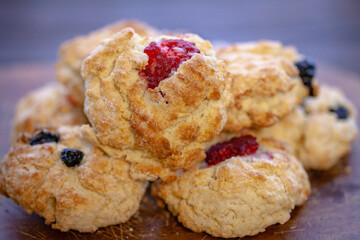 Homemade Scones Raspberry