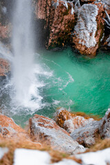 waterfall in the mountains