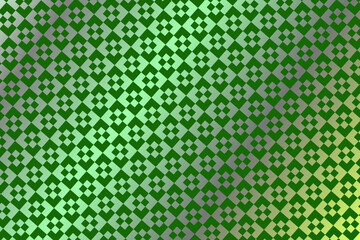 Green pattern of squares - Digital pattern background