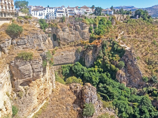 Fototapeta na wymiar Ronda, one the most beautiful and historic town in Malaga, Andalusia, Spain