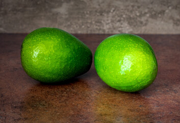 avocado on a dark stone board