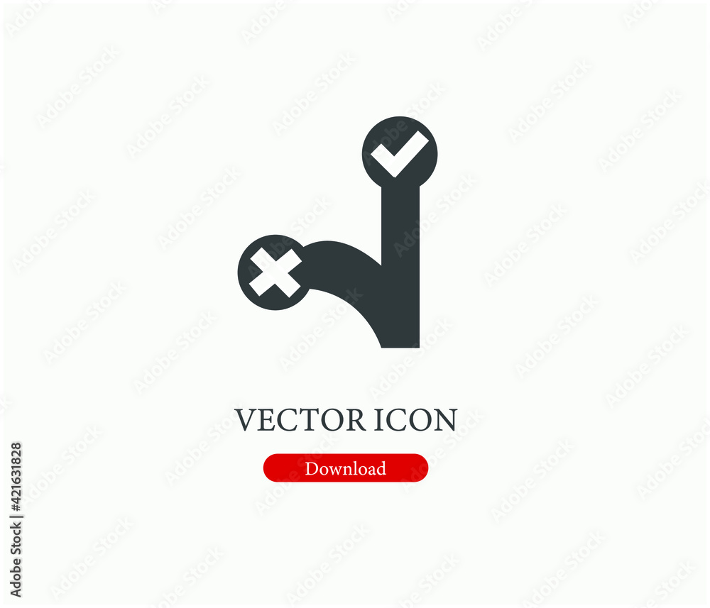 Poster strategy vector icon. editable stroke. linear style sign for use on web design and mobile apps, logo