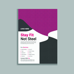 Modern Gym Fitness Flyer Template Design