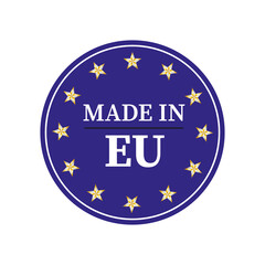 Made In Europe icon. Vector illustration.