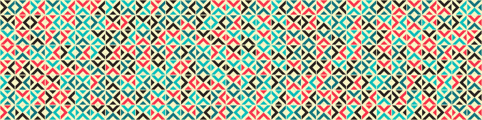 Abstract Geometric Pattern generative computational art illustration