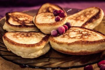 pancakes with jam