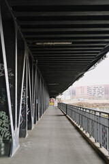 Oberhafenbrücke bridge in Hamburg Germany
