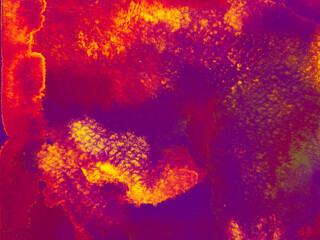 Acrylic background with bright sploot. For card